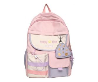 Gyermek hátizsák, vízálló, több zsebes, légáteresztő anyag, 20 - 35 L, 30 x 11 x 42 cm, Pink