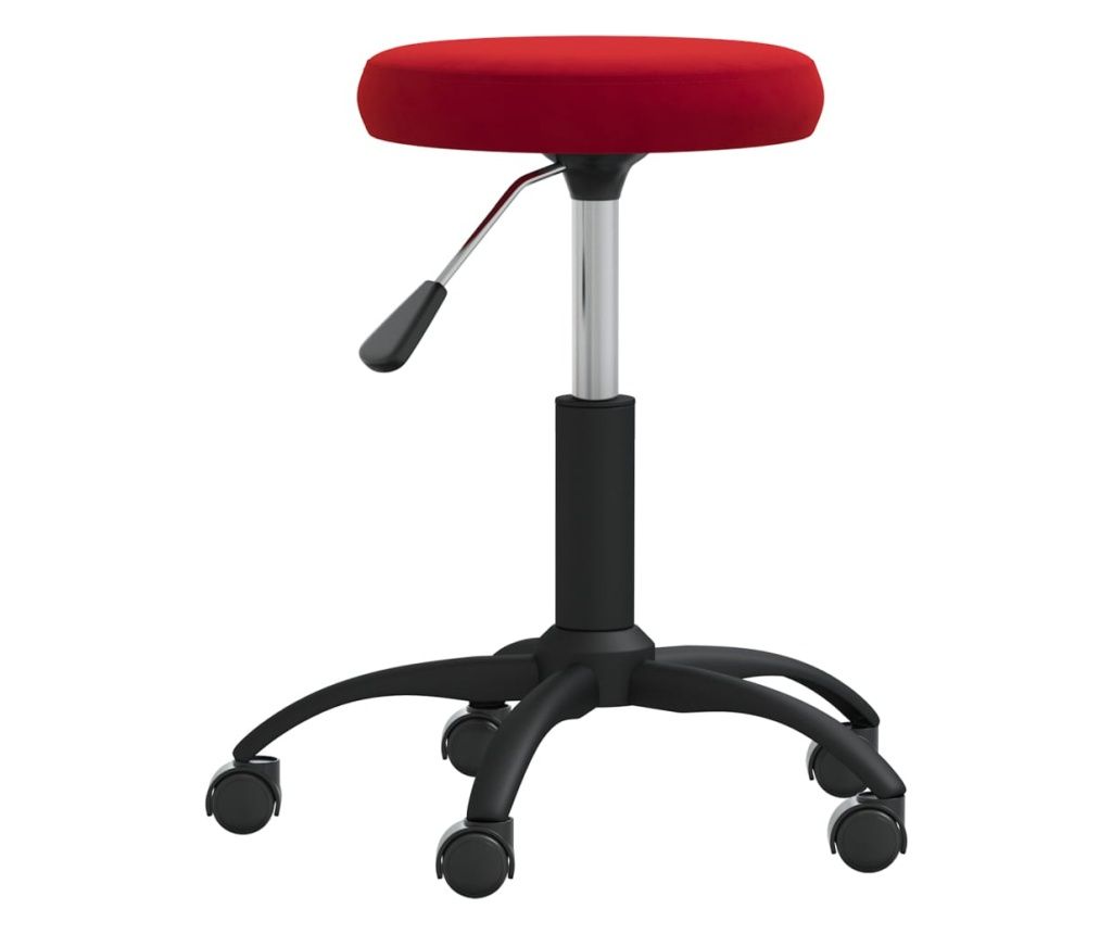 vidaXL Massage Stool, Burgundy, Velvet