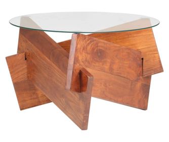 Stolić za kavu, 60 cm, masivno drvo akacije