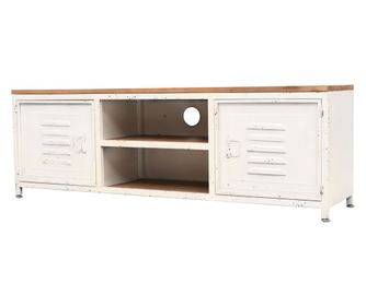 Κονσόλα τηλεόρασης 120 x 30 x 40 εκ., λευκό
