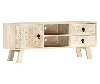 TV komoda, 110 x 30 x 44 cm, masivno drvo manga