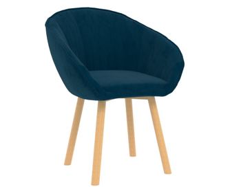 Kuhinjski stol, moder, žamet