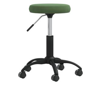 Kuhinjski stol, temno zelen, žamet