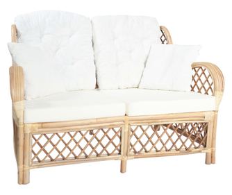 Dvosedežna kavč, ratan