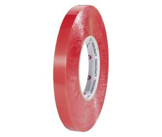 Kétoldalas ragasztó szalag 50 m x 15 mm átlátszó 832450B-C TOOLCRAFT, tartalom: 1 tekercs