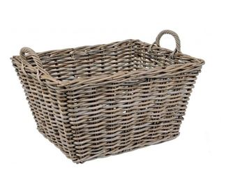 Set 2 cosuri rattan maro Narra 60x47x32 cm