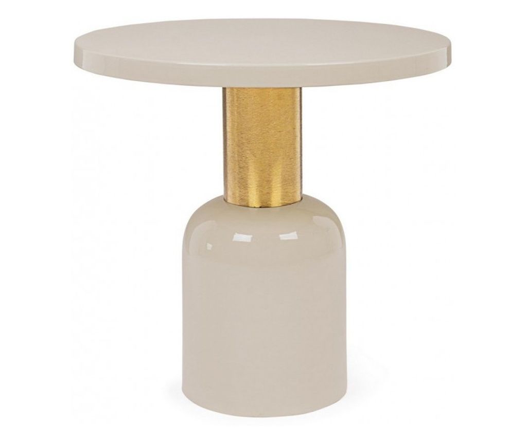 Masuta otel crem auriu Nalima 50.5x51 cm