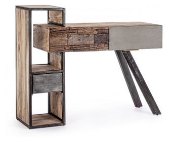 Манчестър дърво метална конзола 118x35x95 см