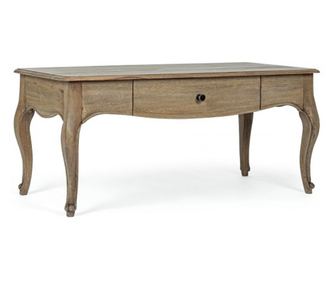 Кафява дървена маса Domitille 110x55x50 см
