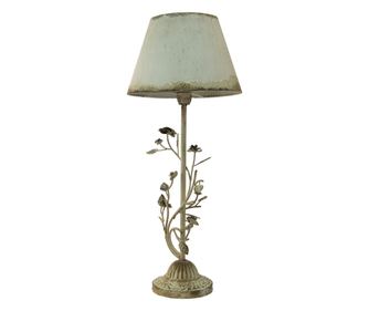 Vintage bílá dekorativní lampa 33x79 cm