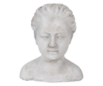 Žensko oprsje siv kamen 17x16x20 cm