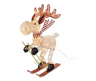 Rénszarvas figura LED-ekkel 75x20x92 cm