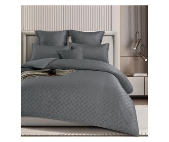 Set lenjerie de pat dublu,, 6 piese, cu elastic, bumbac satinat, t4-06  180x200