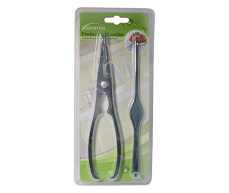 RAKI Set cleste si furculita servire homari, raci, crabi, inox