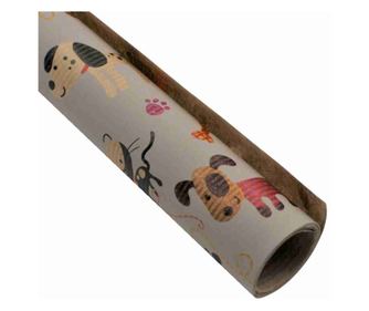 Hartie ambalat cadouri Kraft Vintage Animalute