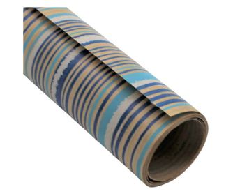 Hartie ambalat cadouri Kraft Vintage Cool Lines