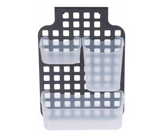 Bathroom Solutions Антрацит Полипропилен Органайзер за баня, 39x29x9 см