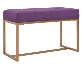 Banka, fialová, 80 cm, samet