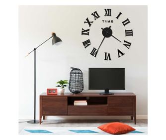 3D falira, fekete, 100 cm, XXL, modern dizjn