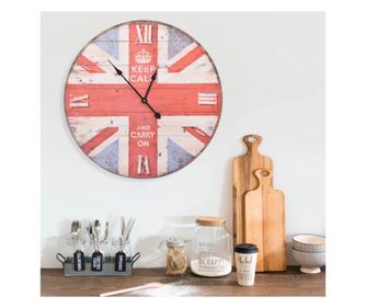 Ρολόι τοίχου vintage UK, 60 εκ.