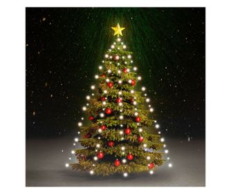 Instalație brad de Crăciun cu 210 LED-uri alb rece 210 cm