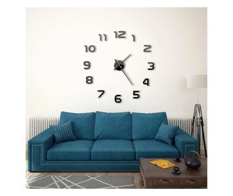 3D falira, fekete, 100 cm, XXL, modern dizjn