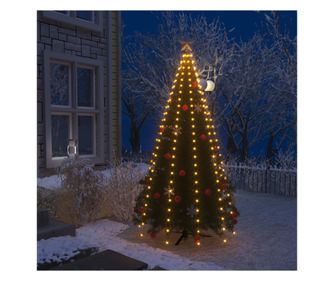 Namizna svetlobna instalacija za božično drevo z 250 LED diodami, 250 cm