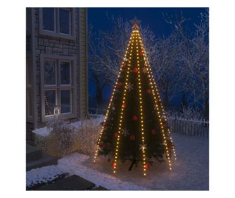Instalație lumini brad de Crăciun cu 400 LED-uri, 400 cm