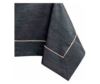 Fata de masa patrata in relief lucios cu motiv modern, colectia Vesta, 150 g/m2, 140x140 cm, grafit