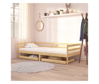 Noční stolky, 2 ks, masivní borové dřevo