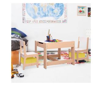 Dětský stůl s 2 židličkami, MDF