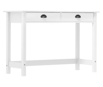 Τραπέζι Κονσόλας Hill Range με 2 Συρτάρια, 110x45x74 εκ., Μασίφ Ξύλο Πεύκου