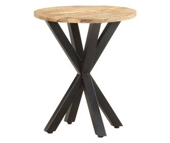 Stranska miza, 48x48x56 cm, masivno mango leso