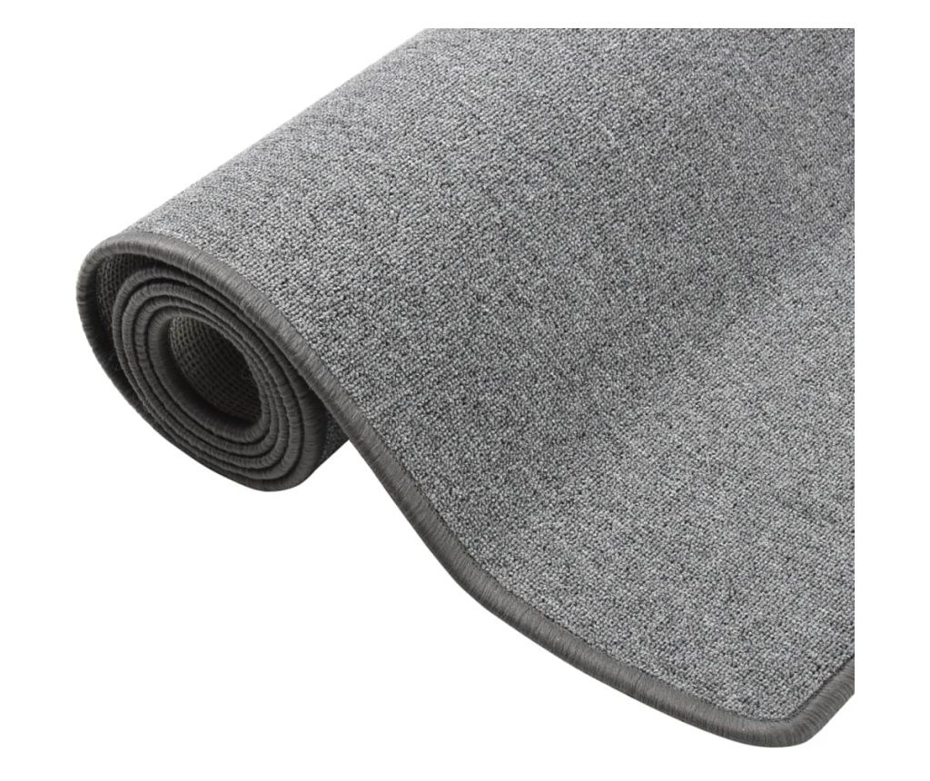 vidaXL Runner rug, dark grey, 80x300 cm