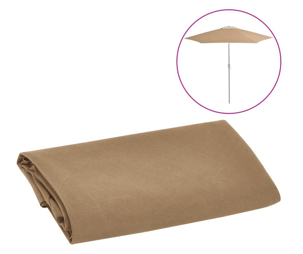 Pânză de schimb umbrelă de soare de exterior gri taupe 300 cm