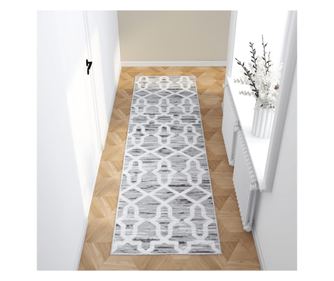 Preproga s potiskom, pralna, 80x300 cm, poliester