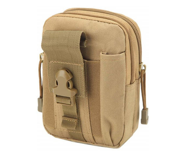 Малка чанта за колан Pufo Army, 17 x 12 cm, кафява