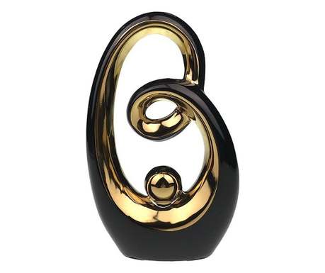 Ornament decorativ, Abstract Love, Negru, 29 cm, 1178H