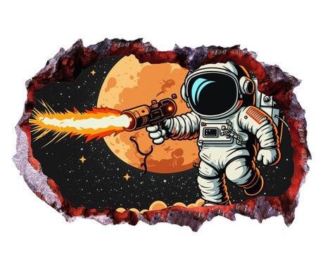 Sticker decorativ Astronaut, Negru, 90 cm, 8091ST-3