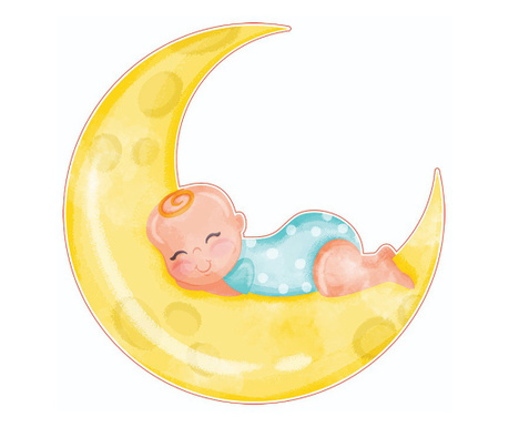 Sticker decorativ, Bebe, Galben, 60 cm, 8565ST