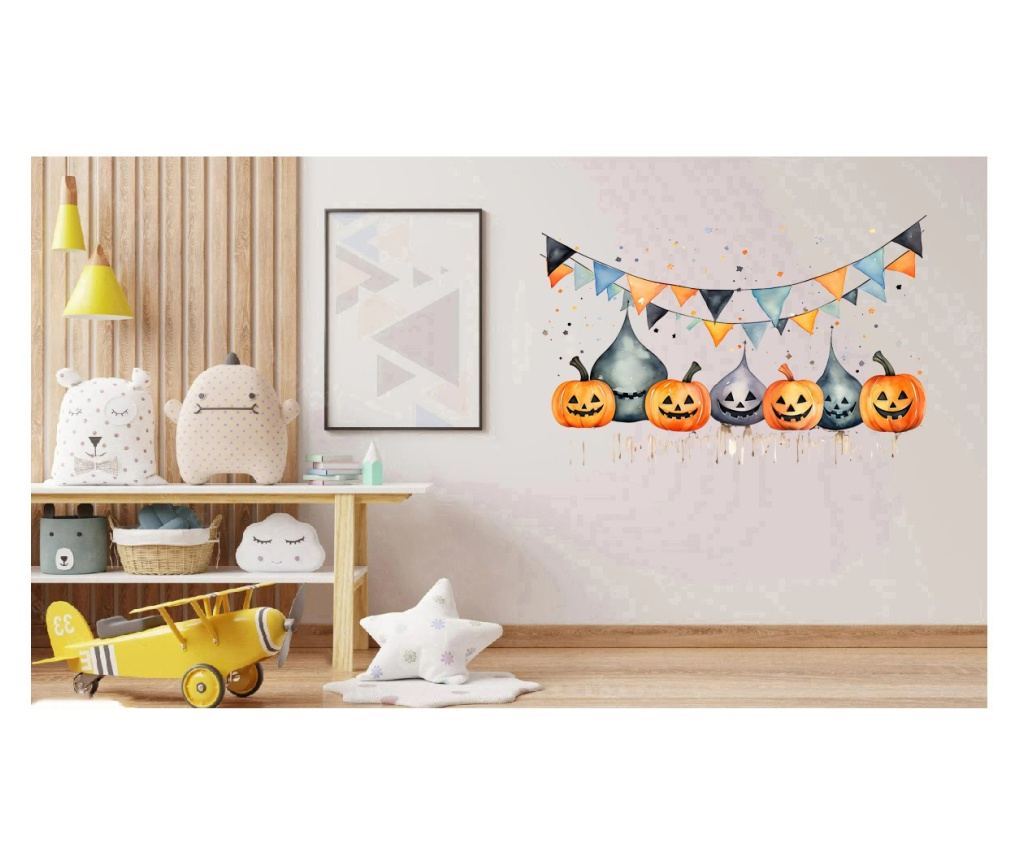 Sticker decorativ, Halloween, Portocaliu, 83 cm, 8444ST - 2