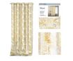 Goldenleaves bársony függöny ezüst karikákkal, 220 g/m², Amelia Home, 140x245 cm, Fehér Goldenleaves 140x245 cm thumbnail 1