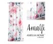 Virágmintás, klasszikus stílusú voile függöny ezüst karikákkal, Amalfi, 48 g/m², Amelia Home, 140x250 cm, Fehér Amalfi 140x250 c thumbnail 1