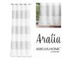 Klasszikus hímzett függöny ezüst karikákkal, Aralia, 180 g/m², Amelia Home, 140x270 cm, Fehér Aralia 140x270 cm thumbnail 1