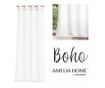 Klasszikus hímzett függöny ezüst karikákkal, Boho, 48 g/m², Amelia Home, 140x270 cm, Fehér Boho 140x270 cm thumbnail 1