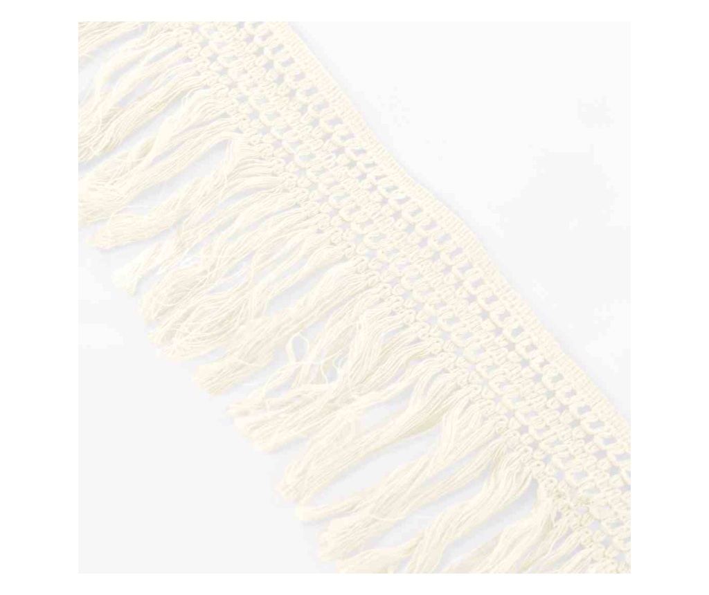 Klasszikus hímzett függöny ezüst karikákkal, Boho, 48 g/m², Amelia Home, 140x270 cm, Fehér Boho 140x270 cm - 6