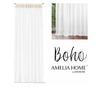 Klasszikus hímzett függöny rúdbújtatóval, Boho, 48 g/m², Amelia Home, 140x270 cm, Fehér Boho 140x270 cm thumbnail 1