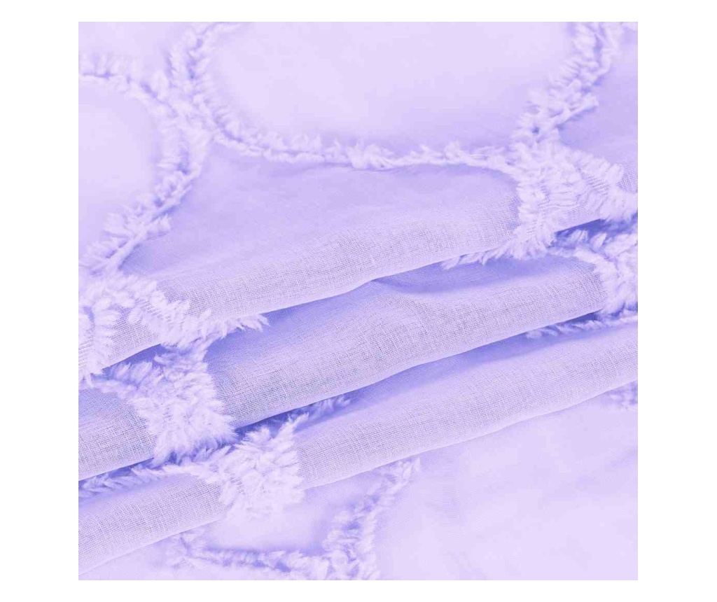 Klasszikus hímzett függöny rúdbújtatóval, Delva, 48 g/m², Amelia Home, 140x250 cm, Lila Delva 140x250 cm - 6
