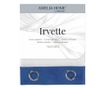 Voile és bársony függöny ezüst karikákkal, Irvette, 48 g/m², Amelia Home, 140x250 cm, Fehér Irvette 140x250 cm thumbnail 4
