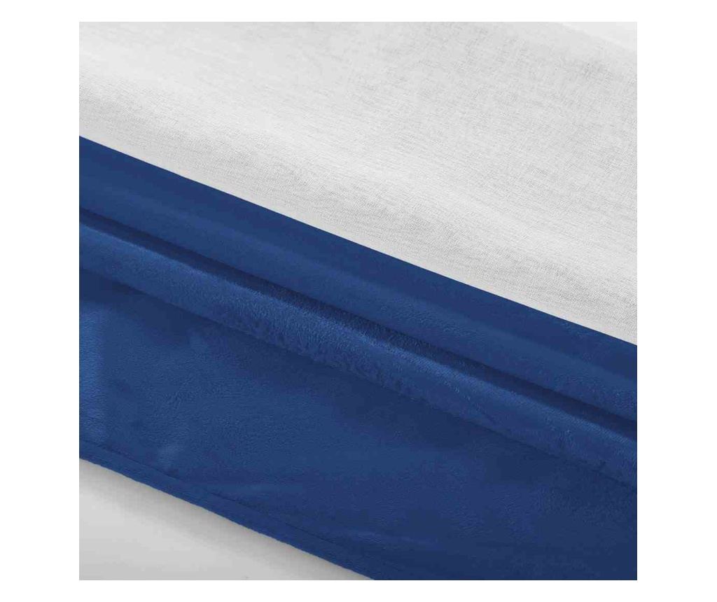 Voile és bársony függöny ezüst karikákkal, Irvette, 48 g/m², Amelia Home, 140x250 cm, Fehér Irvette 140x250 cm - 6